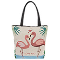 Tote Bag Loving Flamingos